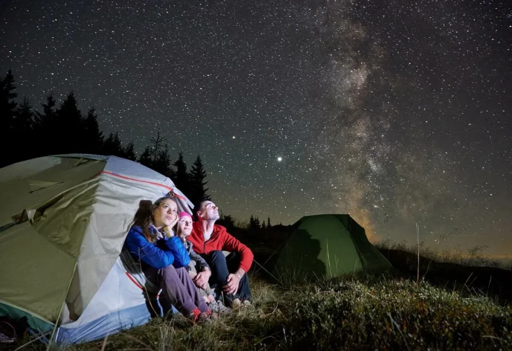 Enjoy Breathtaking Stargazing Under the Clear Night Skies at Glendale Valley Campground.